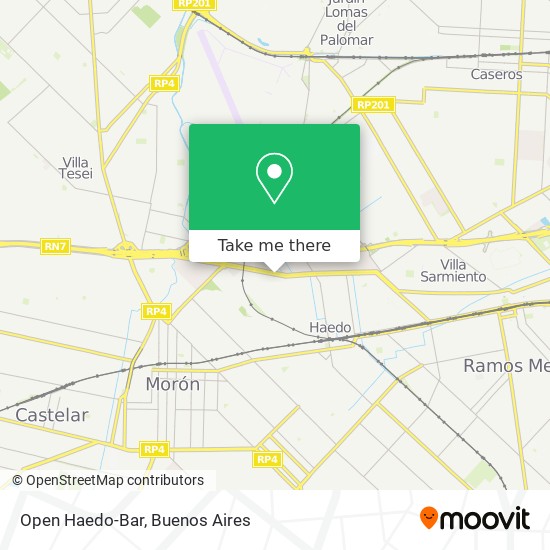 Open Haedo-Bar map