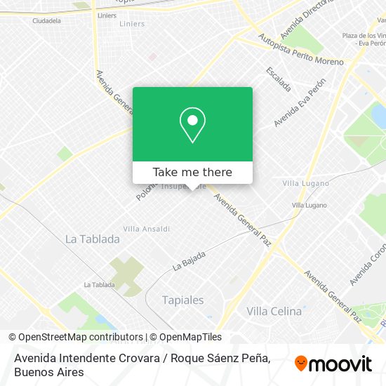 Avenida Intendente Crovara / Roque Sáenz Peña map