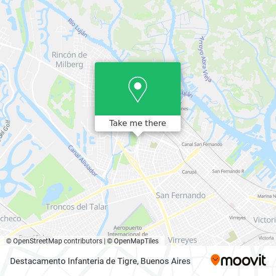 Destacamento Infanteria de Tigre map