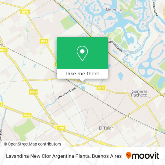 Lavandina-New Clor Argentina Planta map