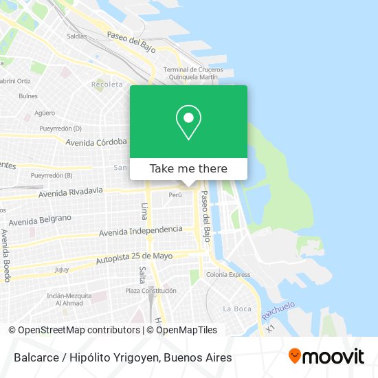 Mapa de Balcarce / Hipólito Yrigoyen