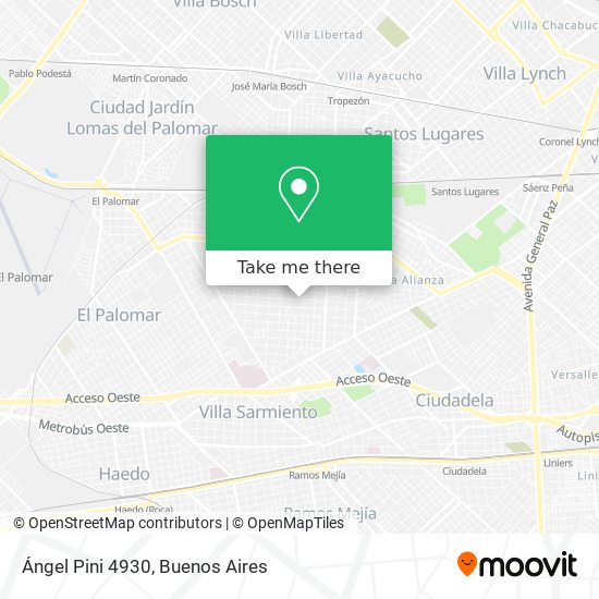 Ángel Pini 4930 map