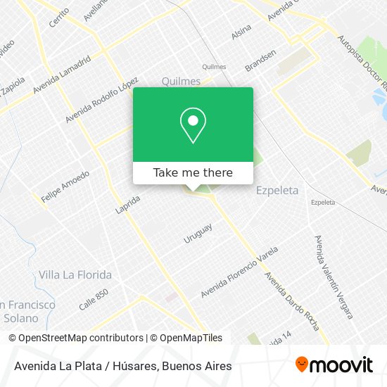 Avenida La Plata / Húsares map