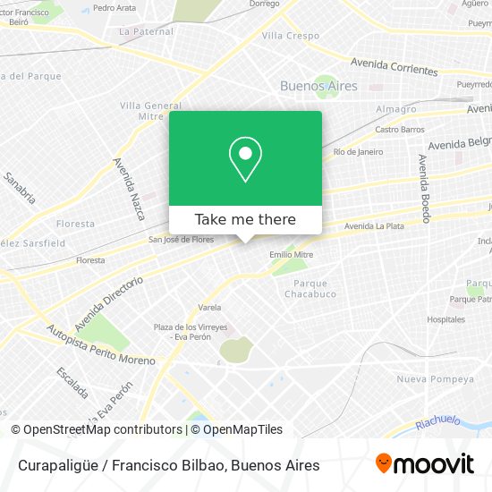 Mapa de Curapaligüe / Francisco Bilbao