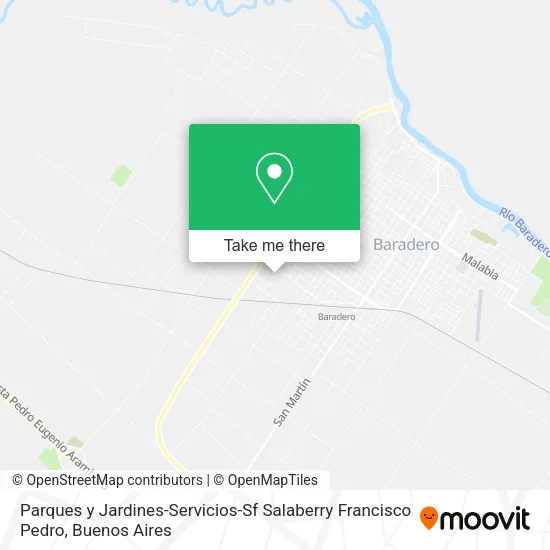 Mapa de Parques y Jardines-Servicios-Sf Salaberry Francisco Pedro
