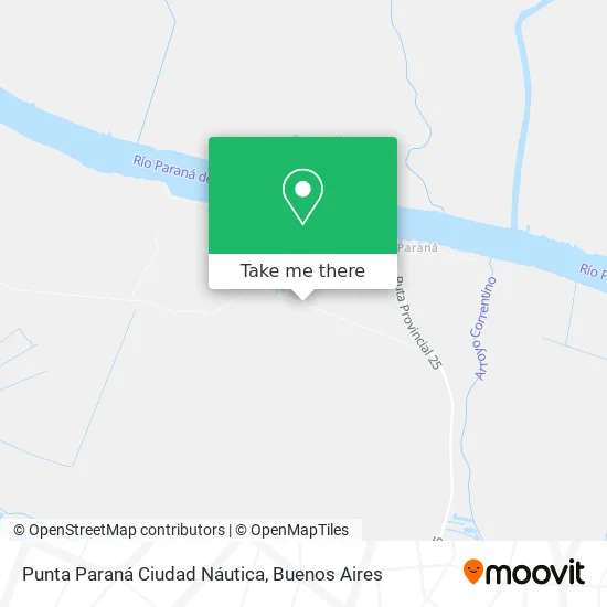 Mapa de Punta Paraná Ciudad Náutica