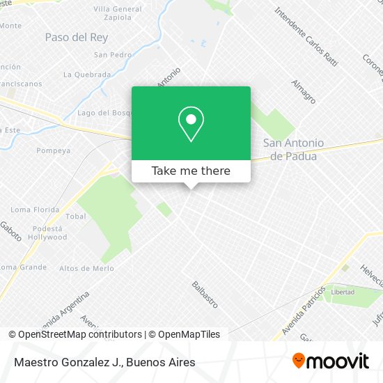 Mapa de Maestro Gonzalez J.