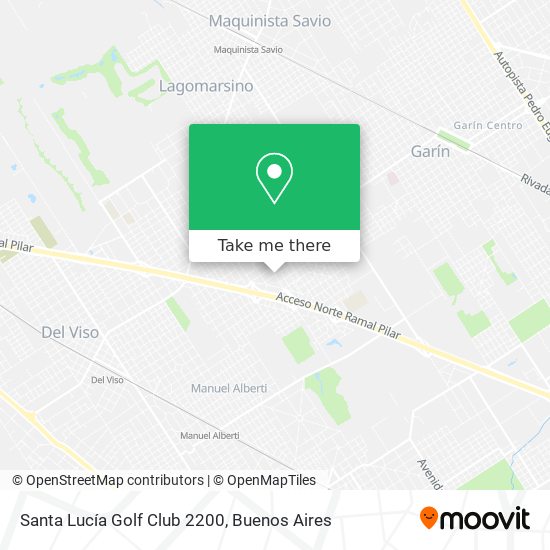 Mapa de Santa Lucía Golf Club 2200