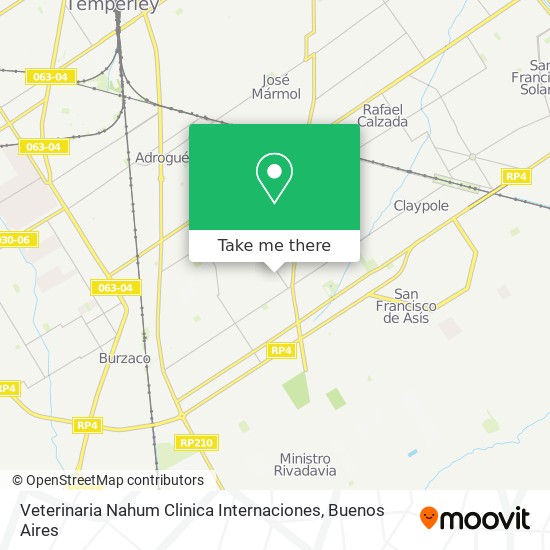 Veterinaria Nahum Clinica Internaciones map