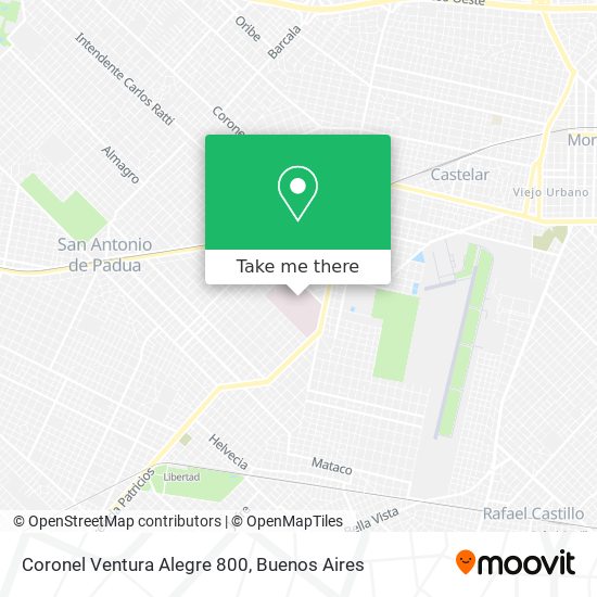 Coronel Ventura Alegre 800 map