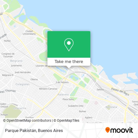 Mapa de Parque Pakistán