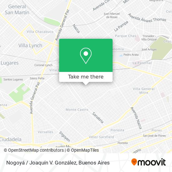 Mapa de Nogoyá / Joaquín V. González