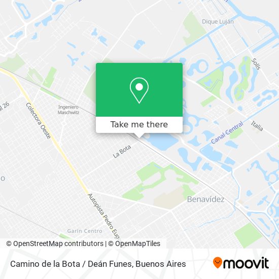 Camino de la Bota / Deán Funes map