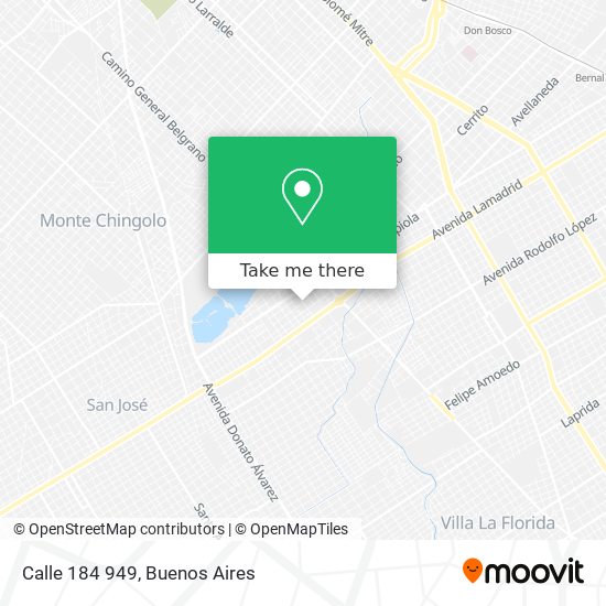 Calle 184 949 map