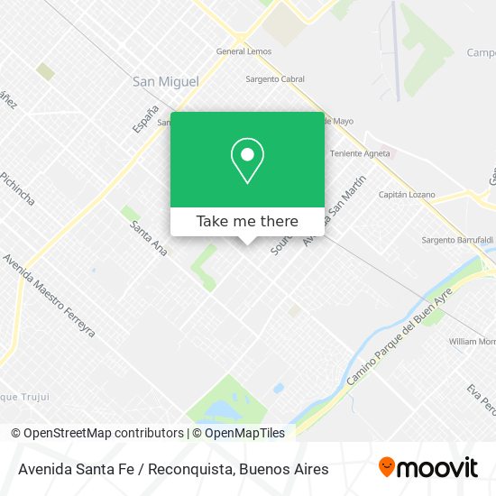 Avenida Santa Fe / Reconquista map