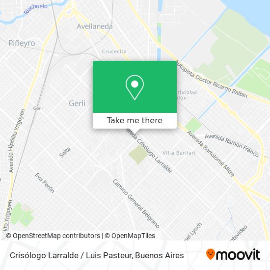Crisólogo Larralde / Luis Pasteur map