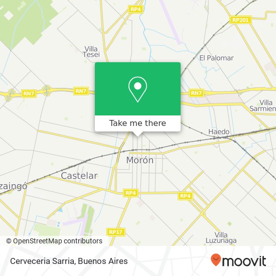 Mapa de Cerveceria Sarria