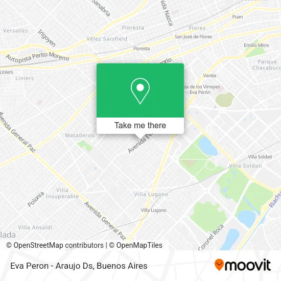 Mapa de Eva Peron - Araujo Ds