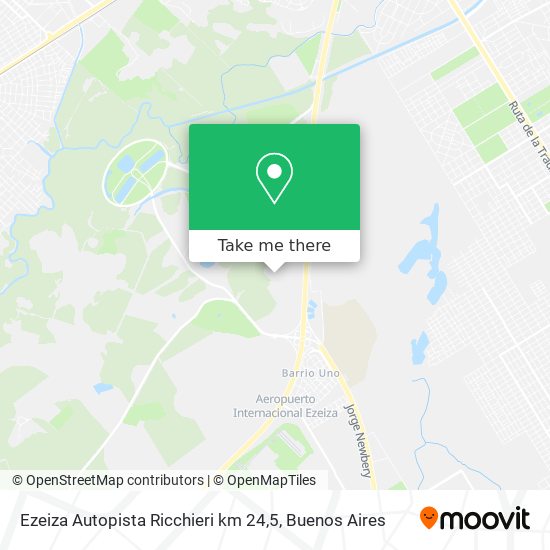 Ezeiza Autopista Ricchieri km 24,5 map