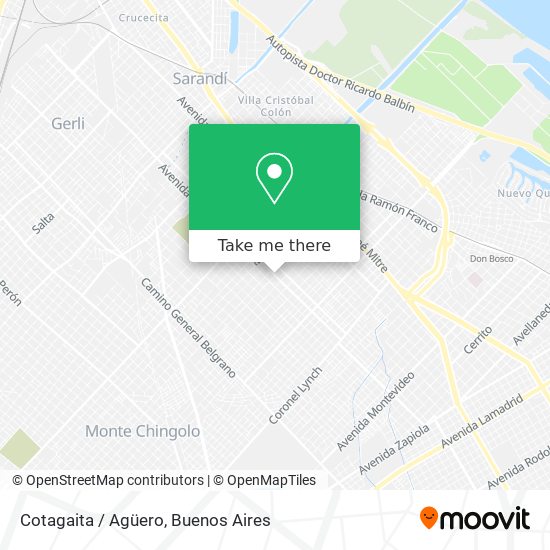 Cotagaita / Agüero map