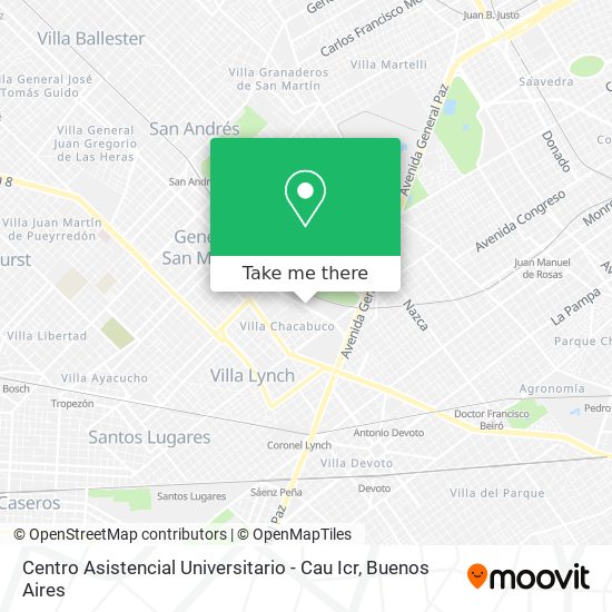 Centro Asistencial Universitario - Cau Icr map