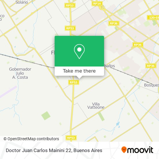 Doctor Juan Carlos Mainini 22 map