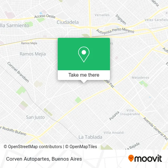 Corven Autopartes map
