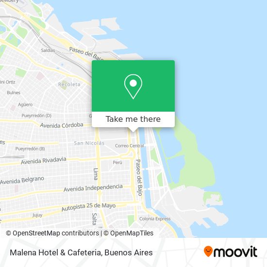 Malena Hotel & Cafeteria map