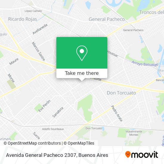 Avenida General Pacheco 2307 map