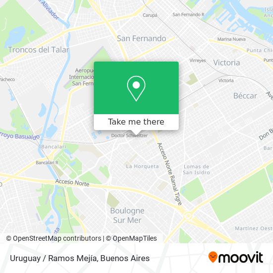Uruguay / Ramos Mejía map