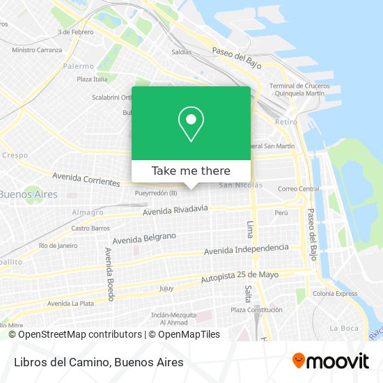 Mapa de Libros del Camino