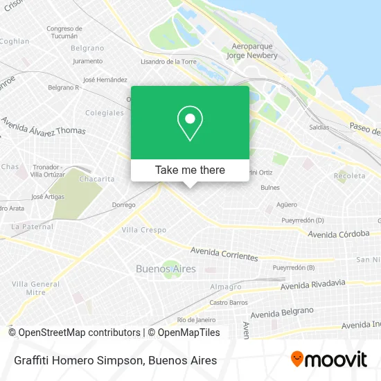 Graffiti Homero Simpson map