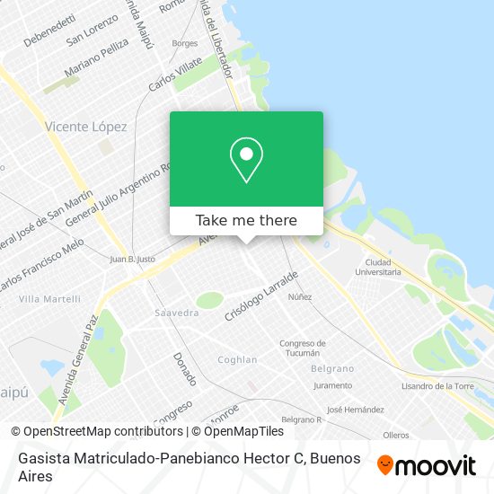 Gasista Matriculado-Panebianco Hector C map