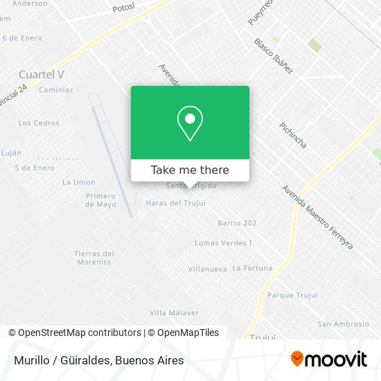 Murillo / Güiraldes map