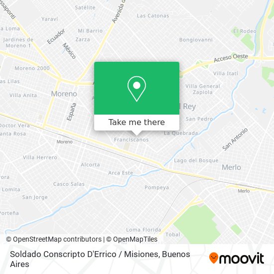 Soldado Conscripto D'Errico / Misiones map