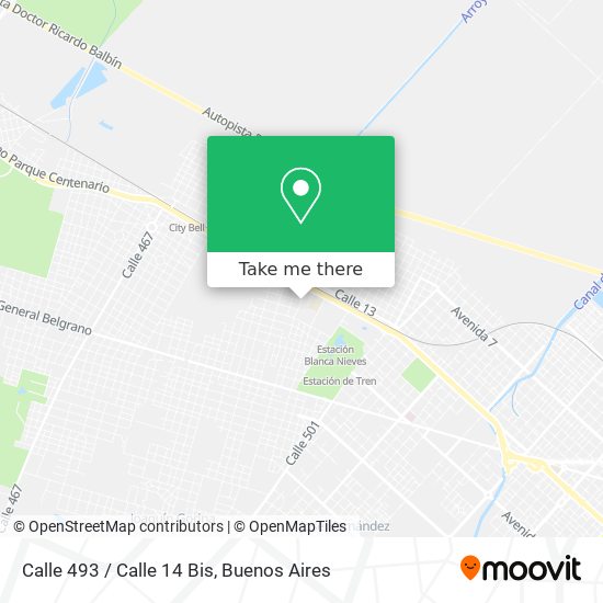 Mapa de Calle 493 / Calle 14 Bis