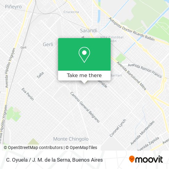 C. Oyuela / J. M. de la Serna map