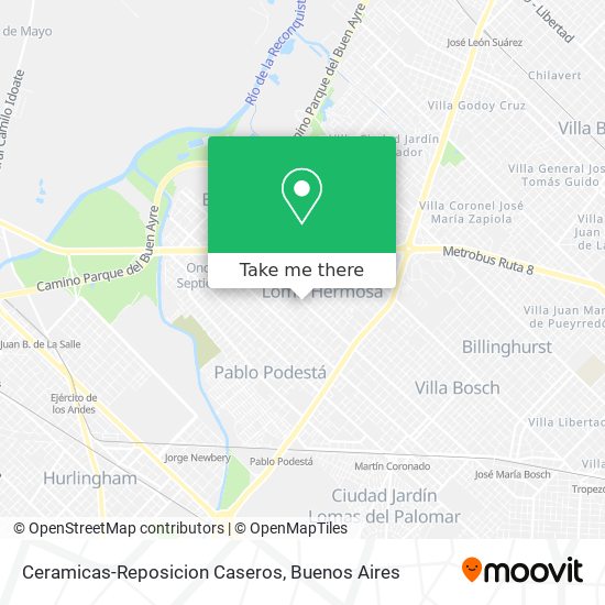 Ceramicas-Reposicion Caseros map