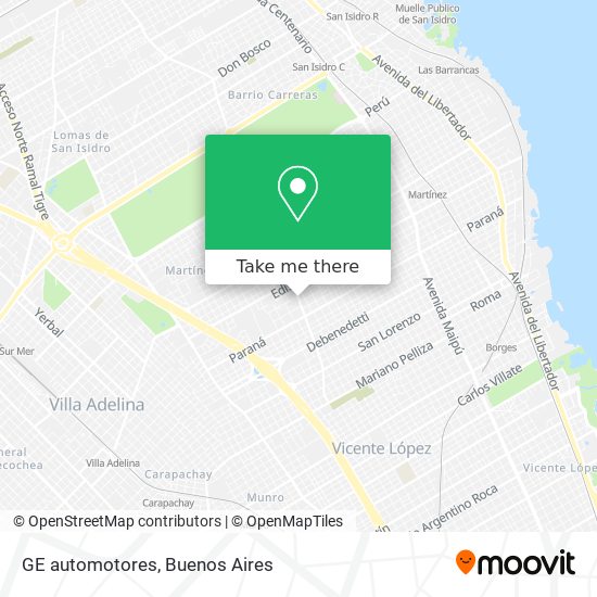 Mapa de GE automotores