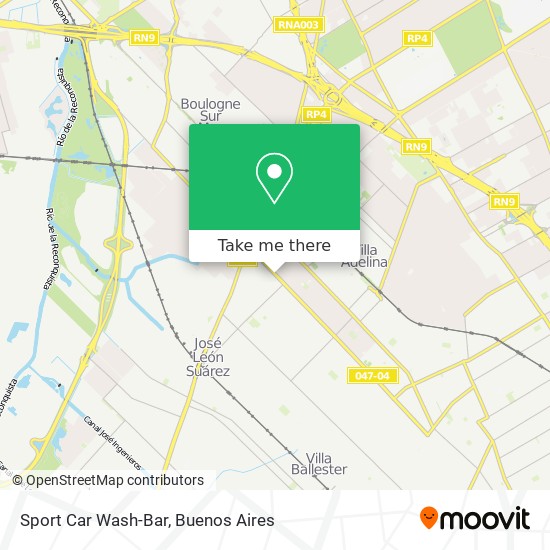 Mapa de Sport Car Wash-Bar