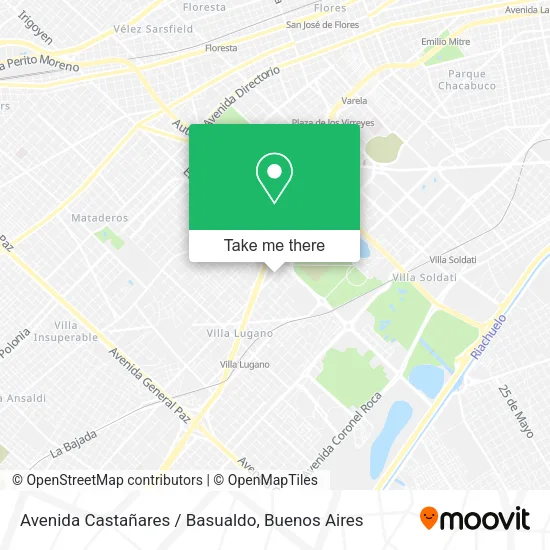 Avenida Castañares / Basualdo map