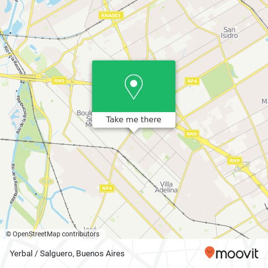 Yerbal / Salguero map