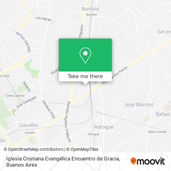 Mapa de Iglesia Cristiana Evangélica Encuentro de Gracia