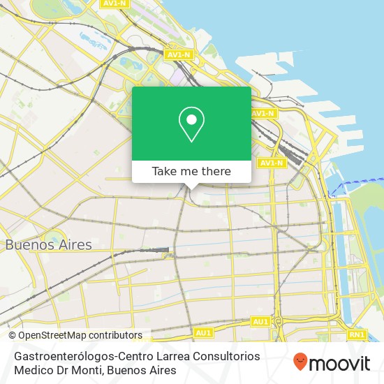 Gastroenterólogos-Centro Larrea Consultorios Medico Dr Monti map
