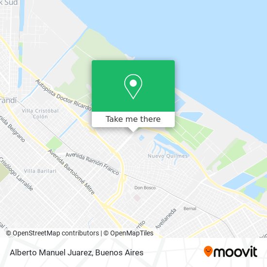 Alberto Manuel Juarez map