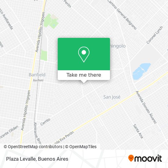 Plaza Levalle map