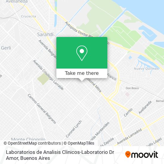 Laboratorios de Analisis Clinicos-Laboratorio Dr Amor map