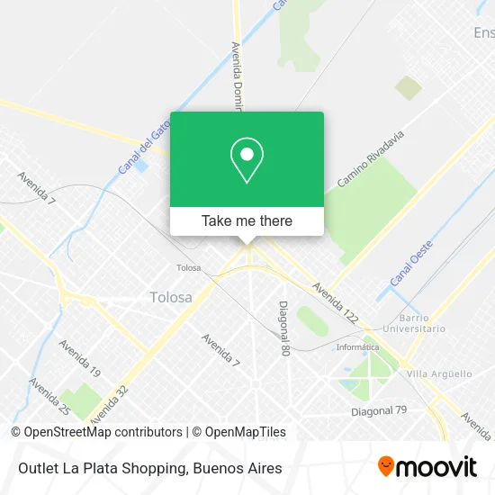 Mapa de Outlet La Plata Shopping