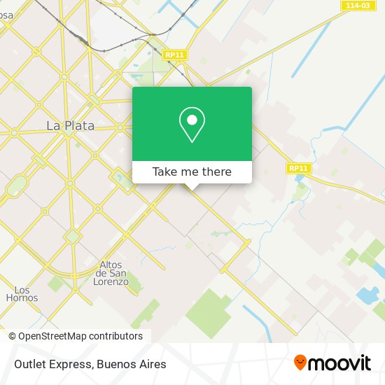 Mapa de Outlet Express