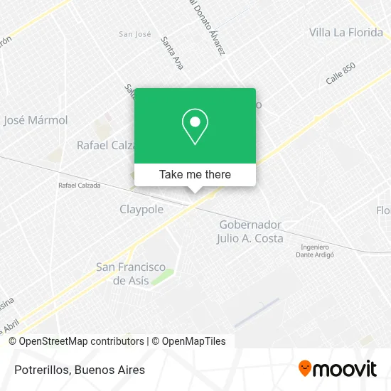 Potrerillos map